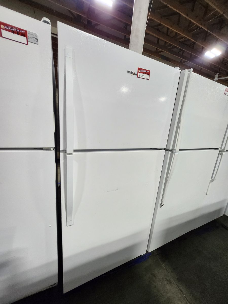 Whirlpool Top Freezer Refrigerator, White - Used, Good Condition