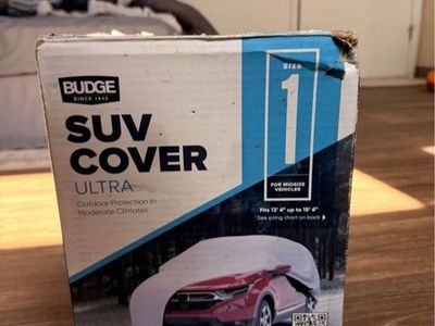 Budge Ultra SUV Cover - Size 1 - For Midsize Vehicles 13'6"-15'6" - UV/Water Resistant, 3-Layer Protection