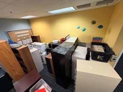 Miscellaneous file cabinets, bookcases, cubbies, etc.