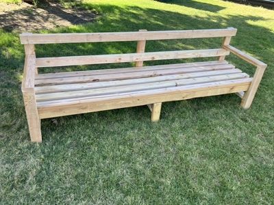 Outdoor Patio Wood Couch