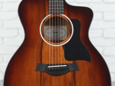 Taylor 224ce-K DLX Koa Grand Auditorium with ES2 Electronics, Cutaway 2023 - Shaded Edgeburst
