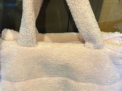 Pink fluffy bag