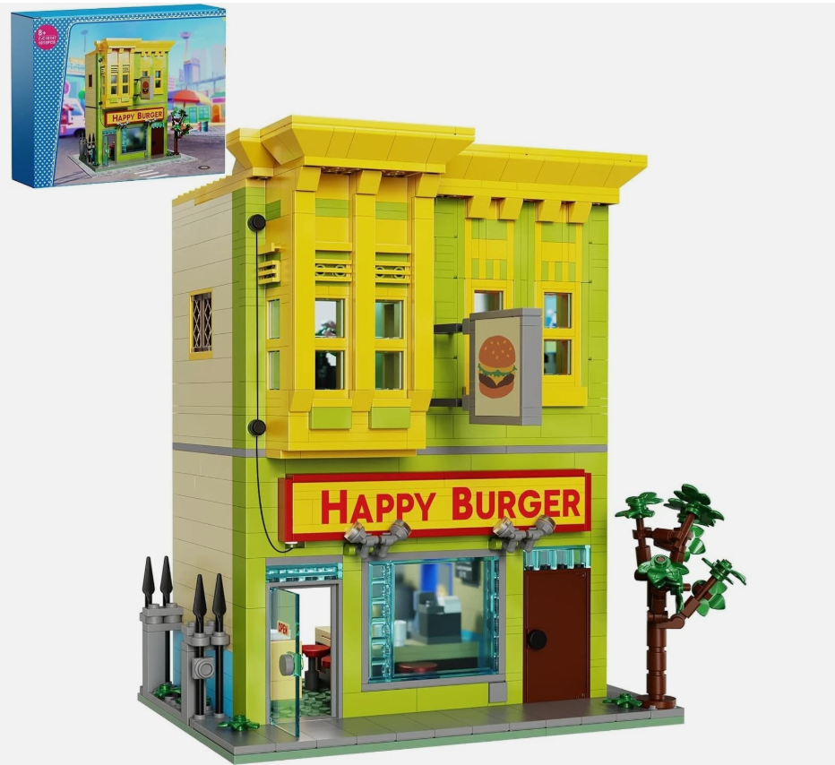 Bob's Burgers Restaurant Replica like Lego