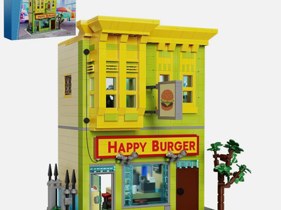Bob's Burgers Restaurant Replica like Lego