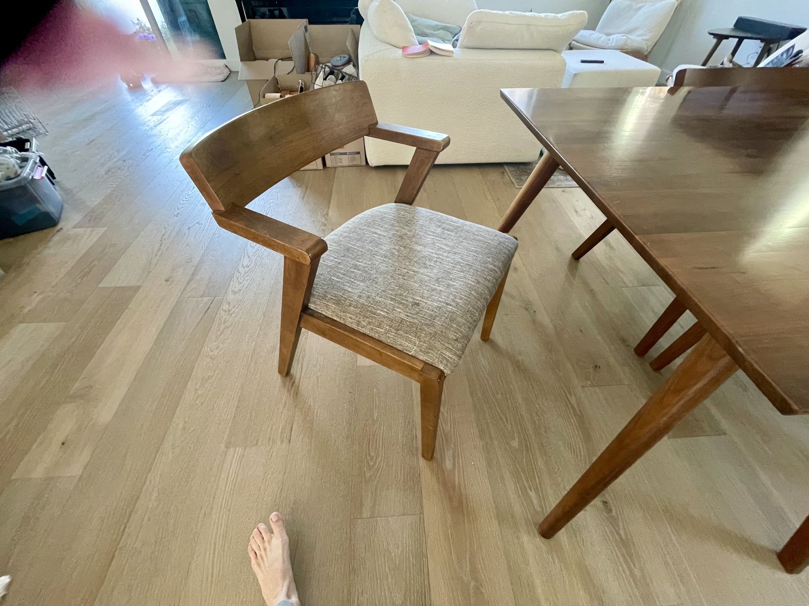 Article Dining Table and 6 Chairs Set