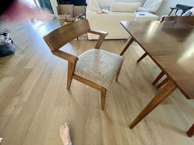 Article Dining Table and 6 Chairs Set