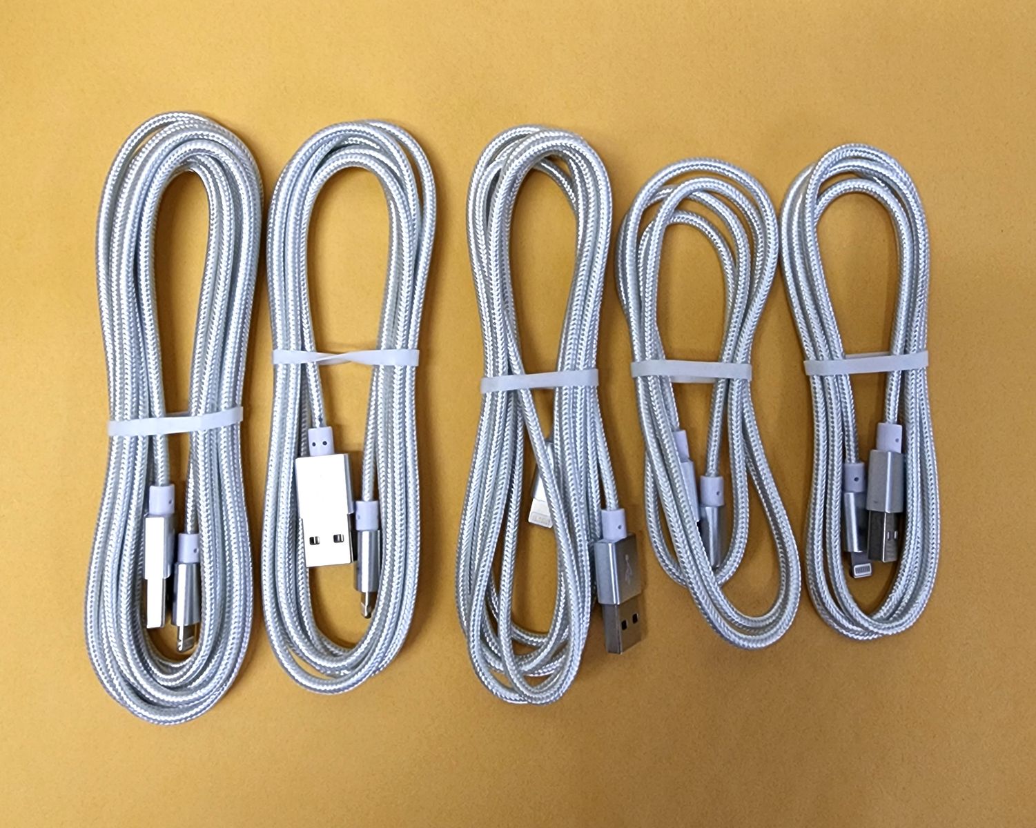 USB-C to Lightning Cables 5 Pack