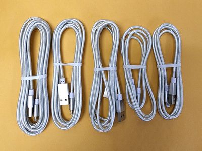 USB-C to Lightning Cables 5 Pack