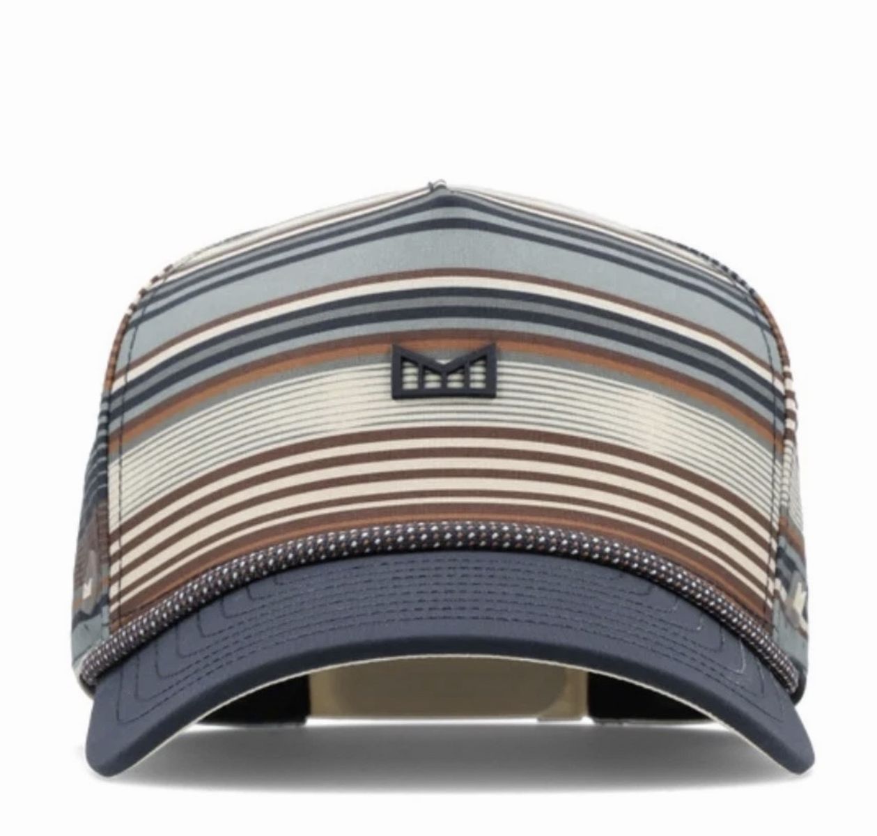 Sold out Melin Baja Hydro Striped Snapback Hat Cap Blue Brown