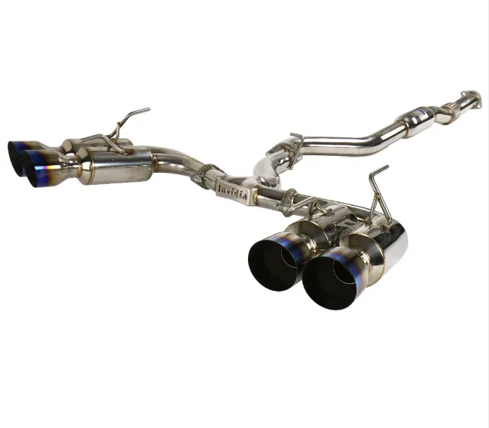 Invidia R400 Catback Exhaust for 08-14 Subaru STI & 11-14 WRX Hatchback R400 With Quad Titanium TipWRX STI HS08ST5GM4ST