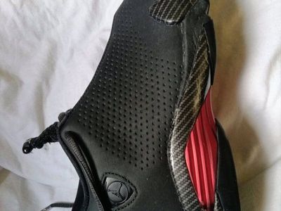 Air Jordan 14 Retro Black Toe, Black/Red, Men's Basketball Shoes size 13