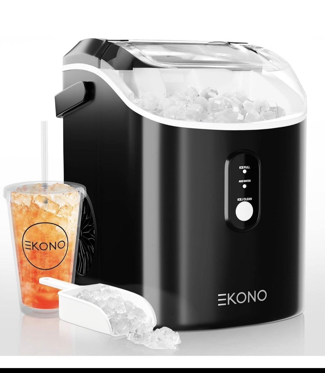 Ekono Nugget Ice Maker Countertop, Portable