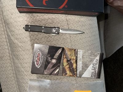 Microtech UTX-70 D/E Stonewash Standard 147-10
