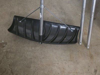 Roof Snow Rake with Extension Poles and Plastic Blade