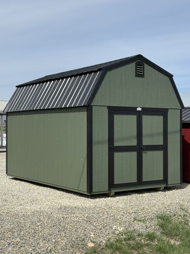 Stor-Mor 10×16 Lofted Barn In Avocado & Black