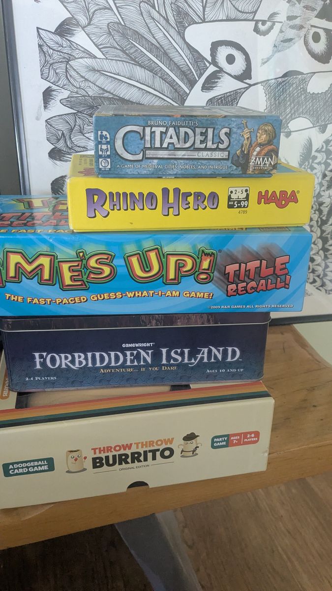 A bundle of decent family board games