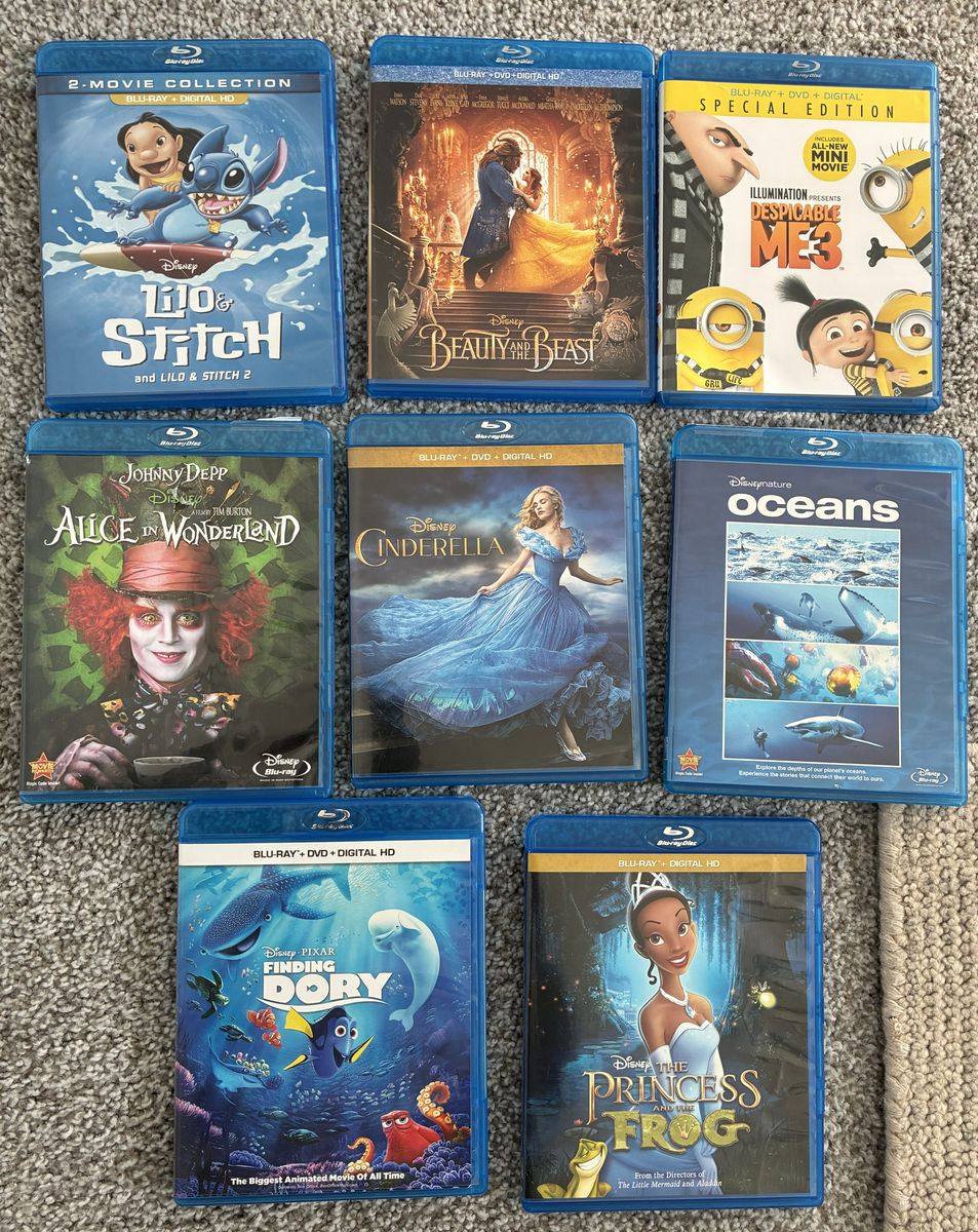 Disney Blu-Ray movies (please don't just look at the photo, see list in description) - $5/movie
