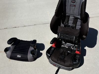 Chicco Booster Seat and Britax Frontier Car Seat