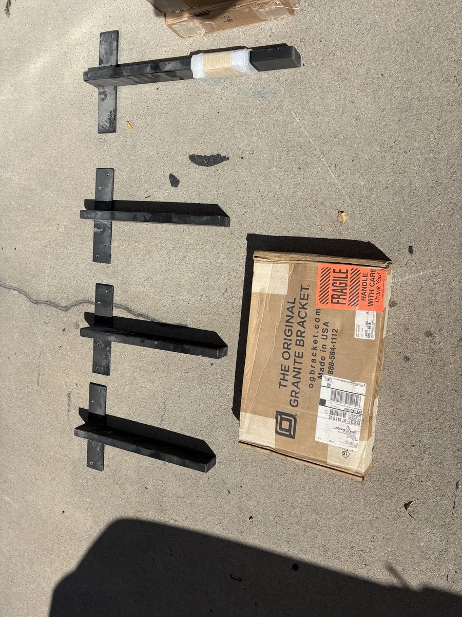 The Original Granite Bracket Support Brackets - Heavy Duty Steel