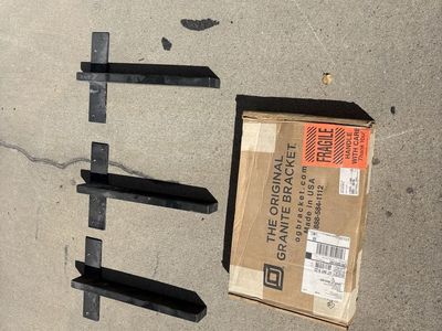 The Original Granite Bracket Support Brackets - Heavy Duty Steel