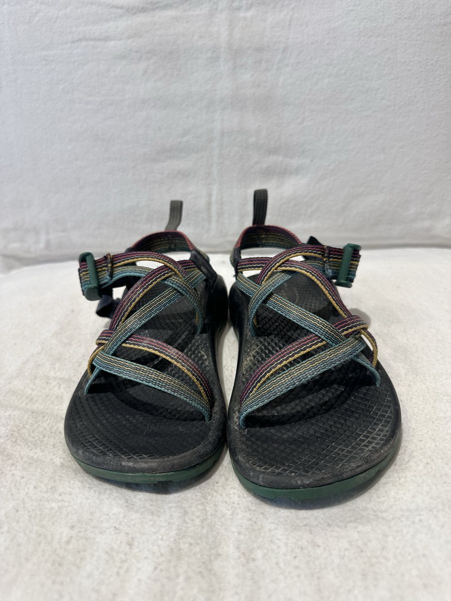 Chaco youth size 1 teal/red/blue/yellow sandals