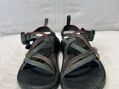 Chaco youth size 1 teal/red/blue/yellow sandals