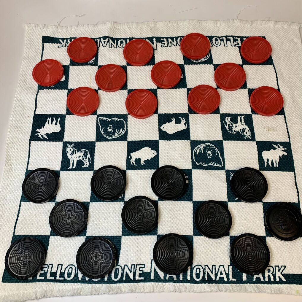 Jumbo Checkers Game Yellowstone National Park