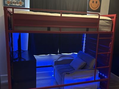 INDUSTRIAL TRIPLE BUNK / LOFT BED — $350!