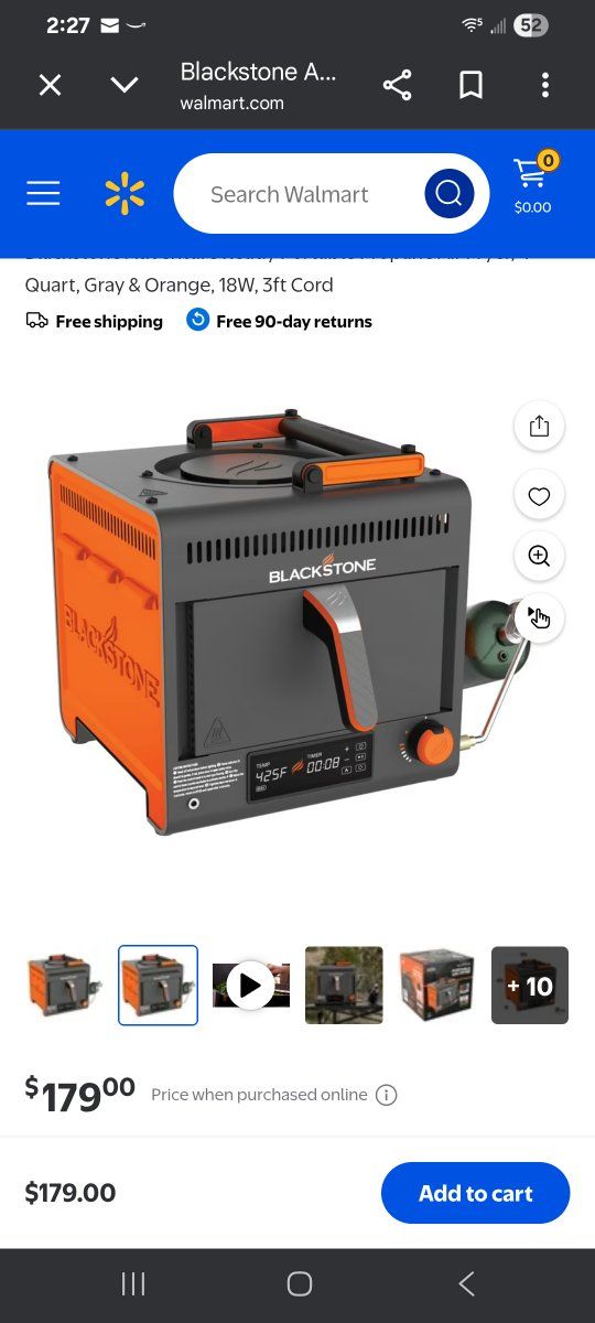 Blackstone portable air fryer