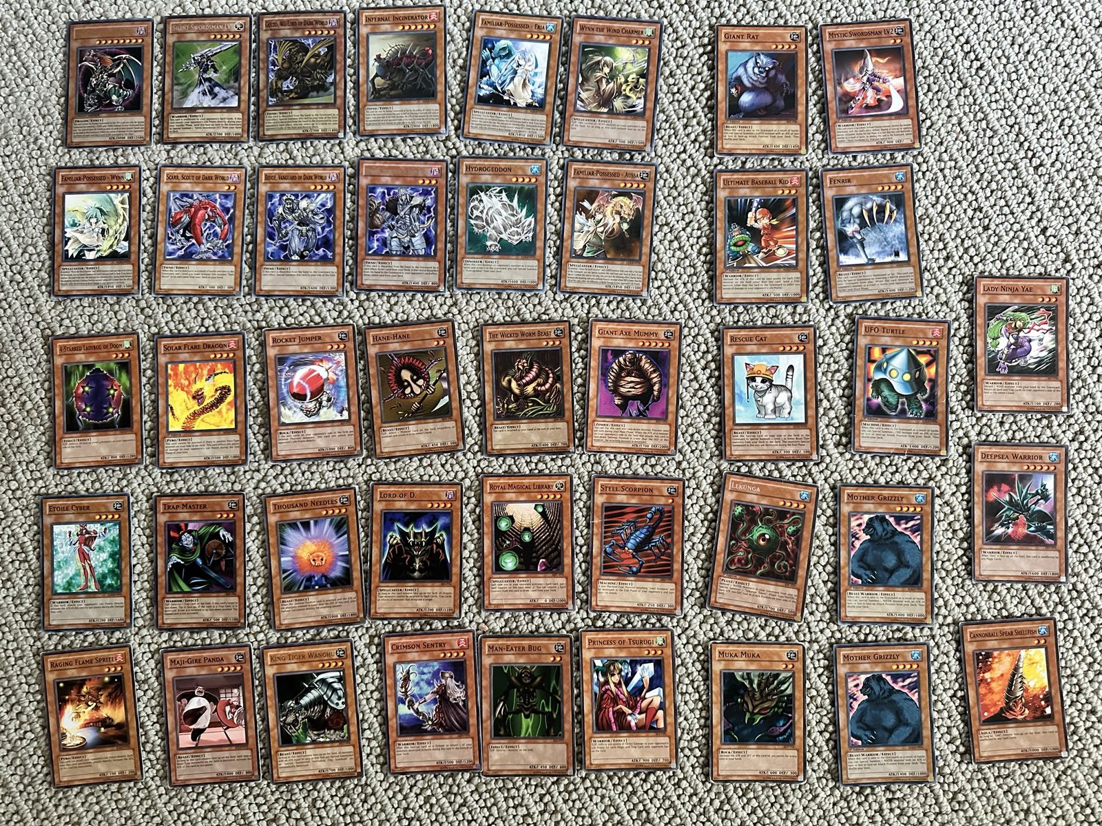 Old Yugio Cards