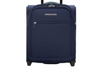 Verage 16 inch Underseat Carry On Luggage with Wheels, Navy Softside Small Suitcase Spinner Wheeled Rolling Travel Laptop Bag.