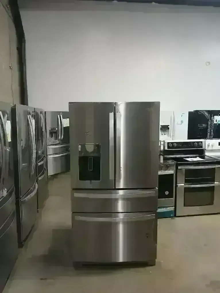 NEW WHIRLPOOL 26 C FT 4 DOOR FRENCH DOOR STAINLESS