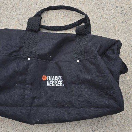 Black & Decker 21 inch Black Duffle Tool Bag - Durable & Portable Storage