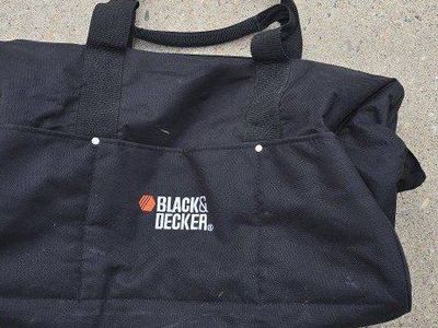 Black & Decker 21 inch Black Duffle Tool Bag - Durable & Portable Storage