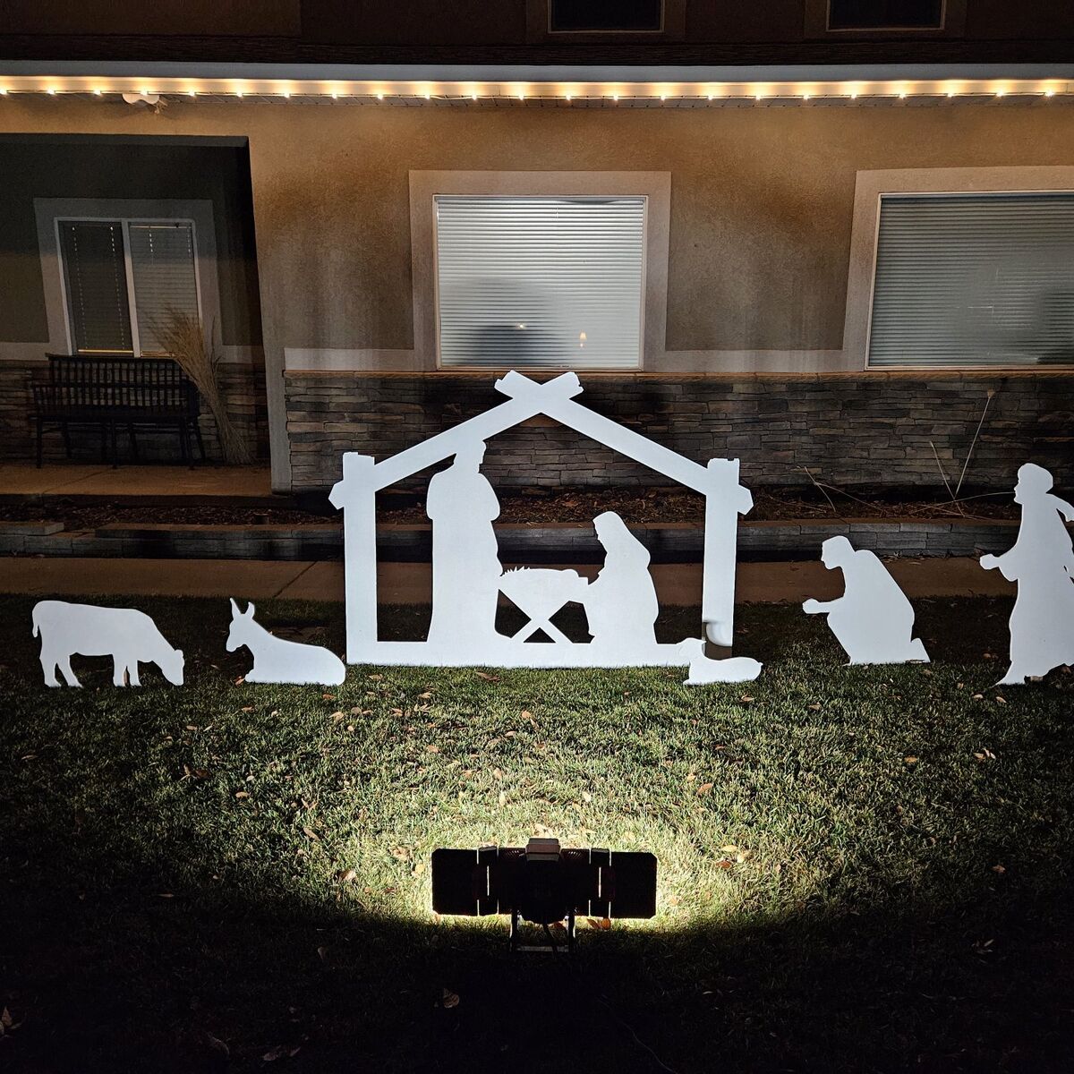 Wood Lawn Nativity Set