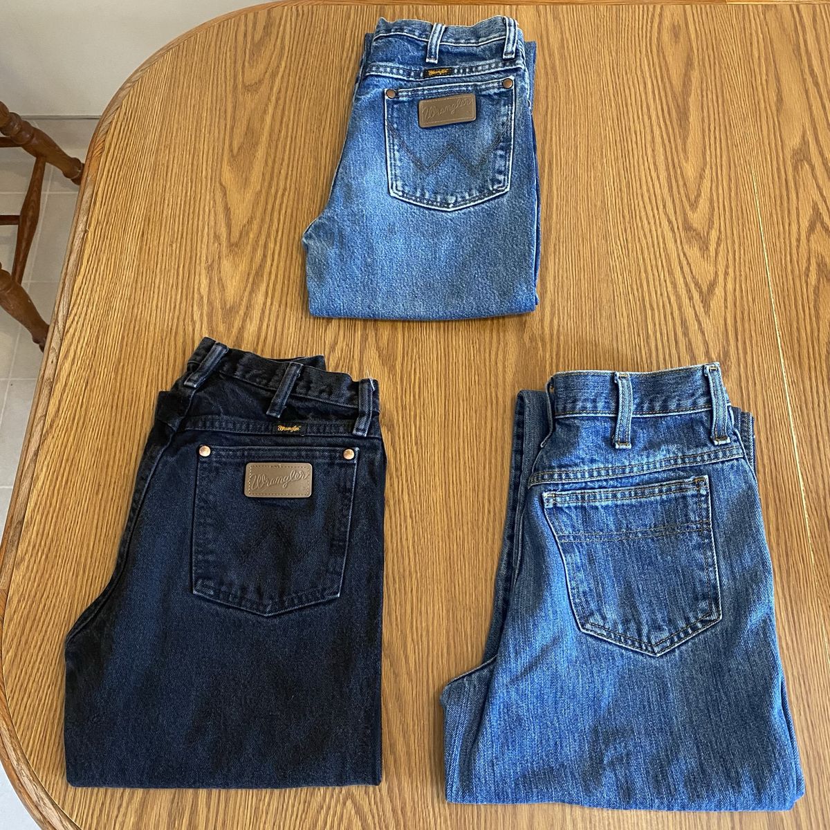 Three pair 28 waist jeans