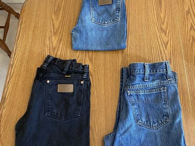 Three pair 28 waist jeans