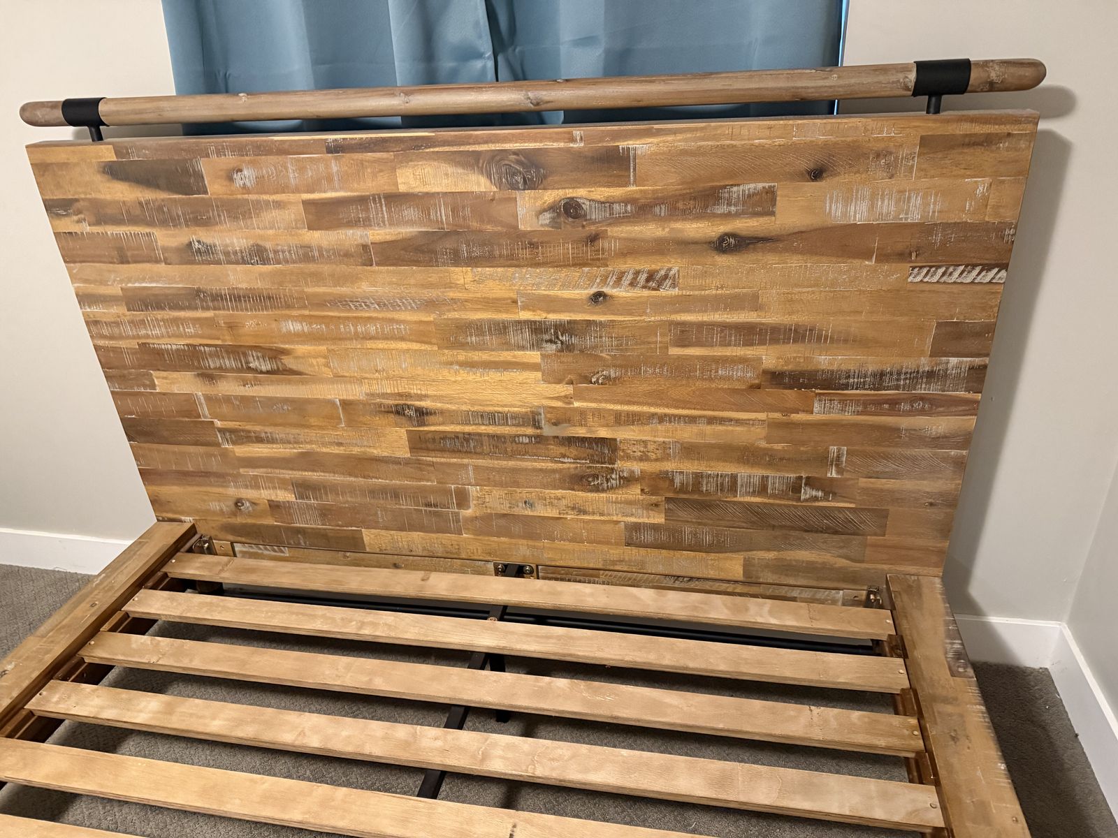 Queen platform bed