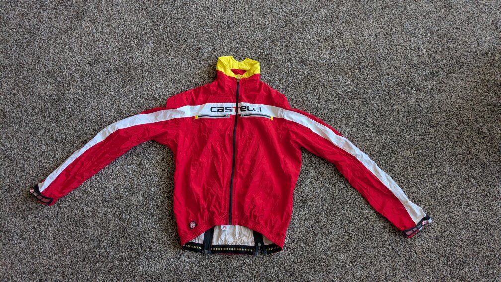 Castelli Rosso Corsa women's XL cycling jacket