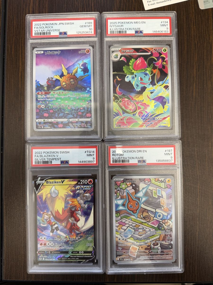 Pokémon Trading Card Lot - PSA Graded & Raw Cards
