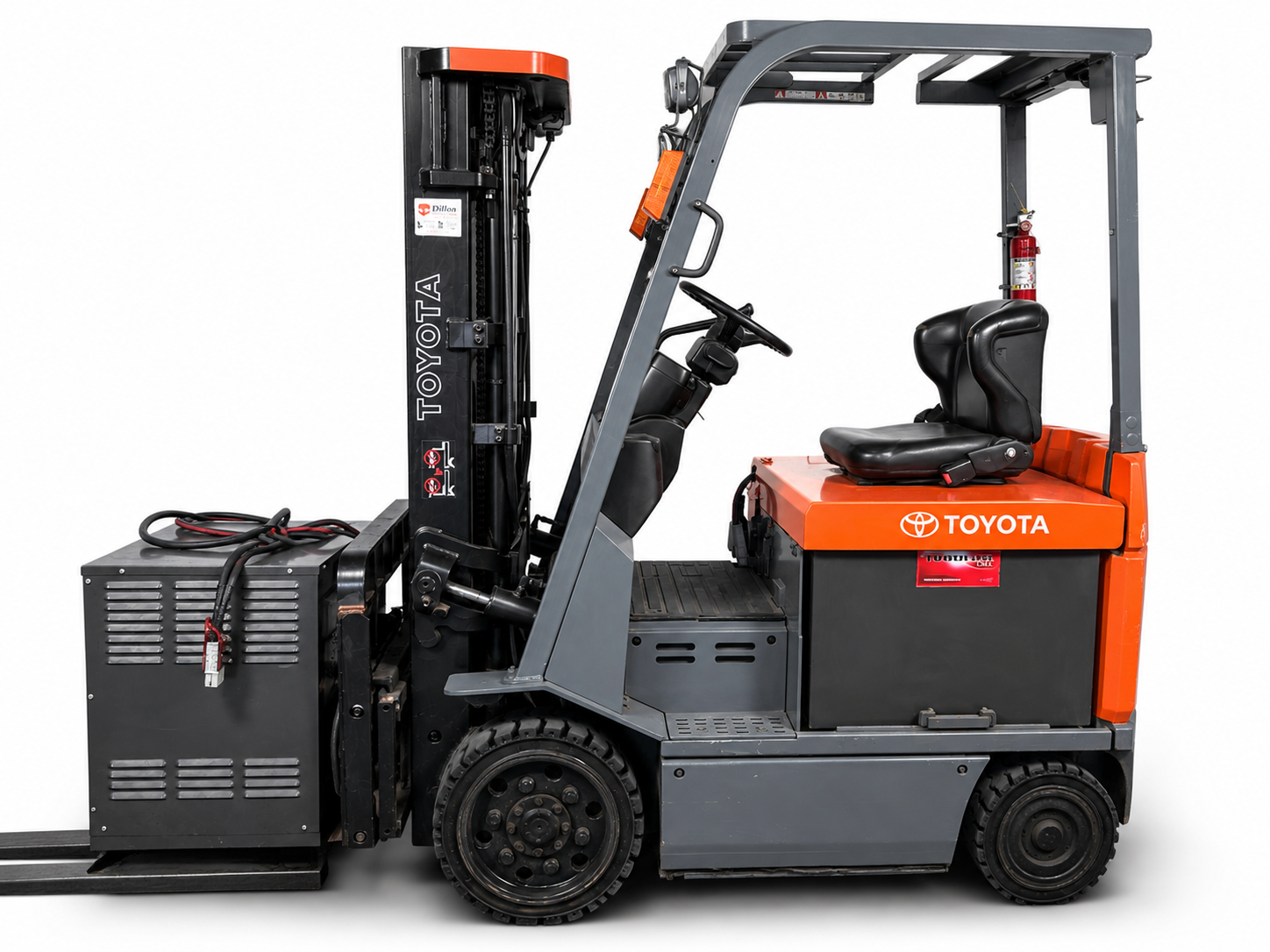 Toyota 7FBCU25 Electric Forklift – 36V – Side Shift – Charger Included