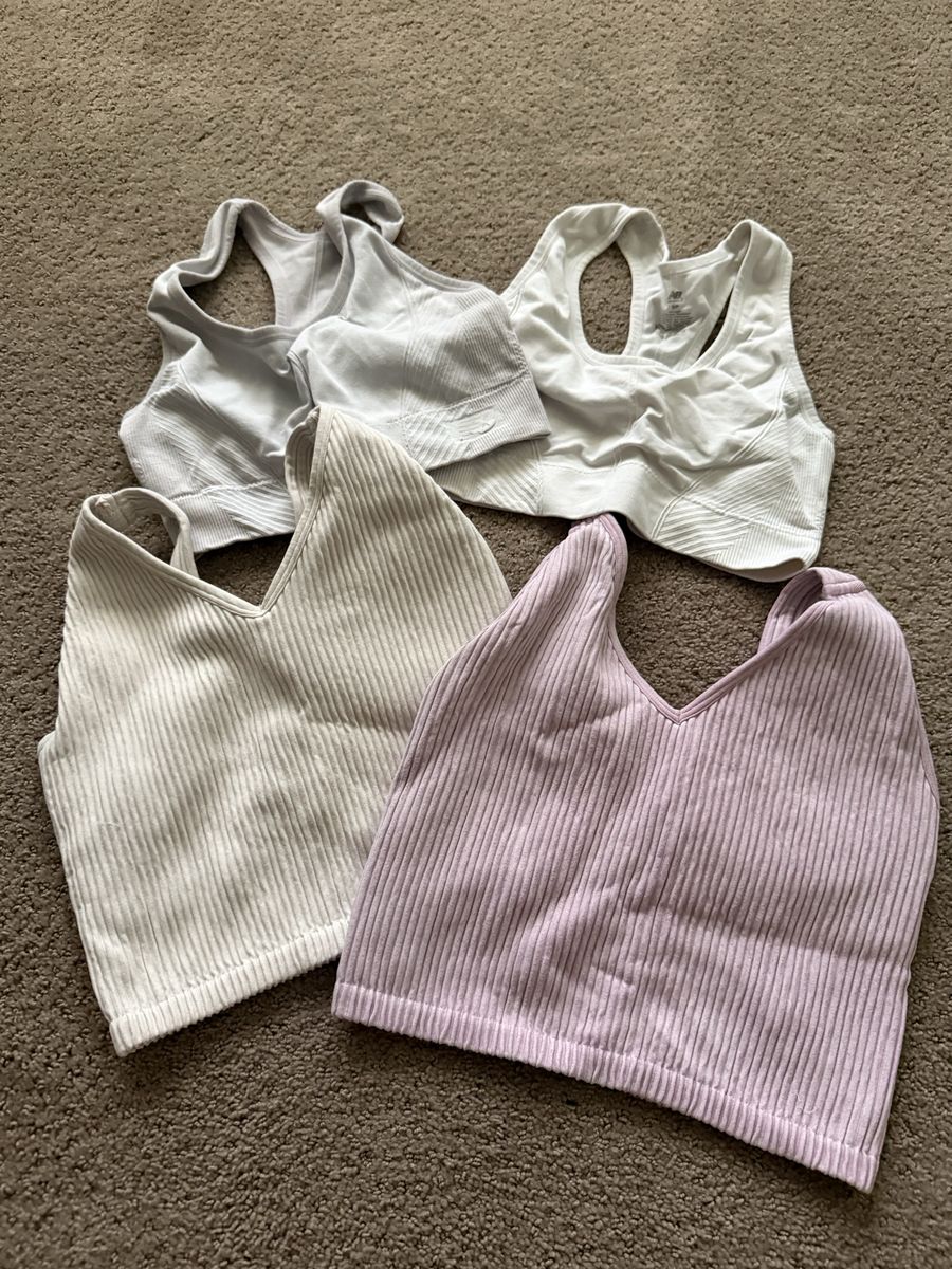 Tank top crop tops & sports bras x 4
