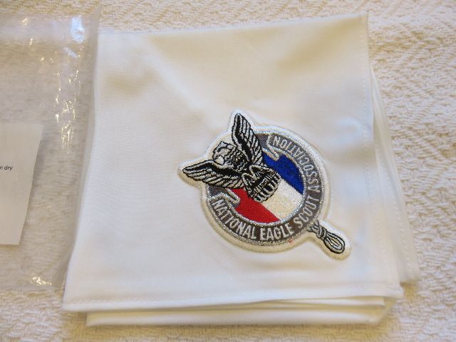 VINTAGE BNIB NATIONAL EAGLE SCOUT ASSOCIATION NECKERCHIEF - INCLUDES WASHING INSTRUCTIONS