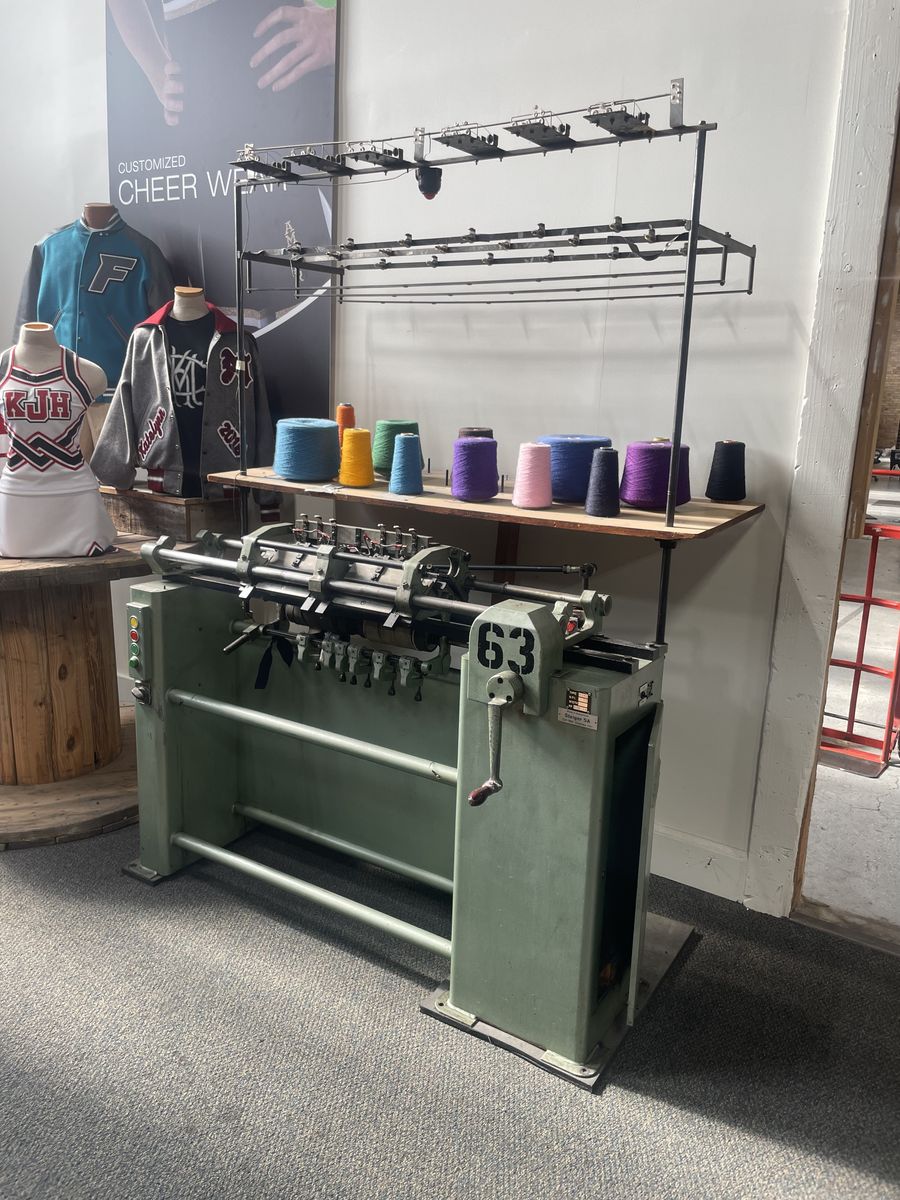 Old knitting and snap machines