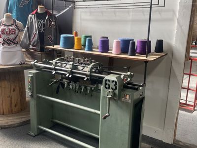 Old knitting and snap machines