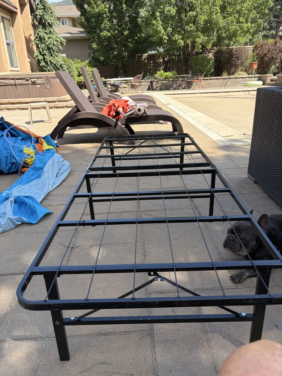 Twin metal bed frame