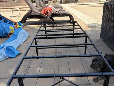Twin metal bed frame