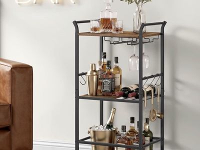 Bar cart- on wheels castors!! new in box!