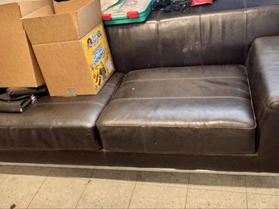 Ikea Leather Couch