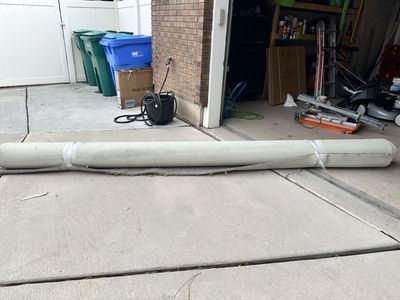 Rolled Carpet Remnant Light Brown Neutral Tone